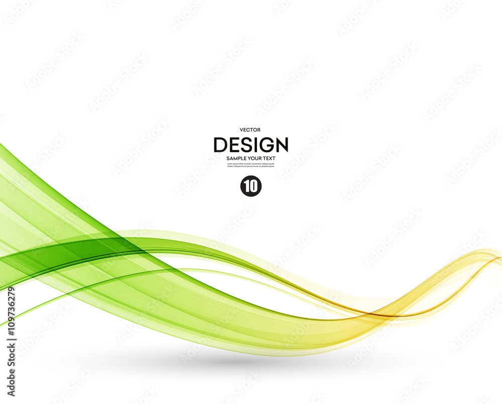 Abstract color wave design element Abstract color wave design element