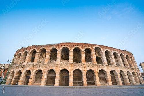 Arena di Verona amphitheatre in the evening  Italy