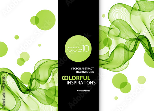 Abstract vector background, futuristic wavy 