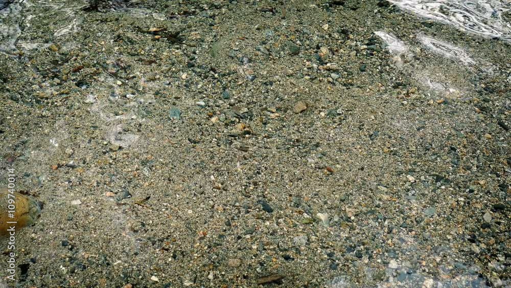 River Bed Rippling In Shallow Water River Bed Rippling In Shallow Water