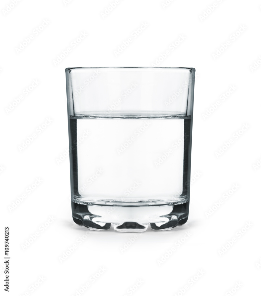 Glass of water isolated on white background Glass of water isolated on white background