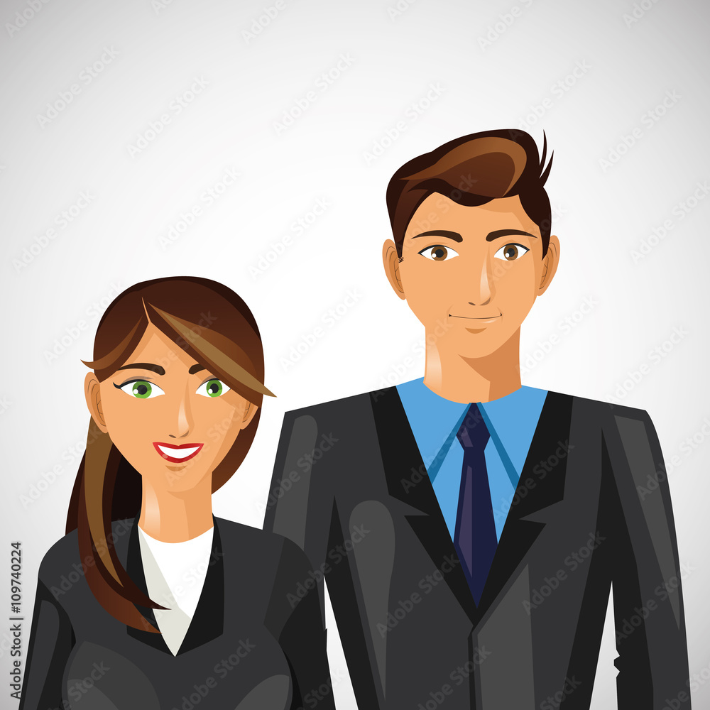 Businesspeople design. Corporate concept. Businessman icon Businesspeople design. Corporate concept. Businessman icon