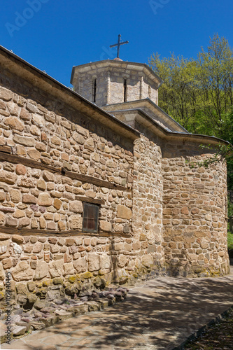 Close up view of Church of Temski monastery St. George  Pirot Region  Republic of Serbia