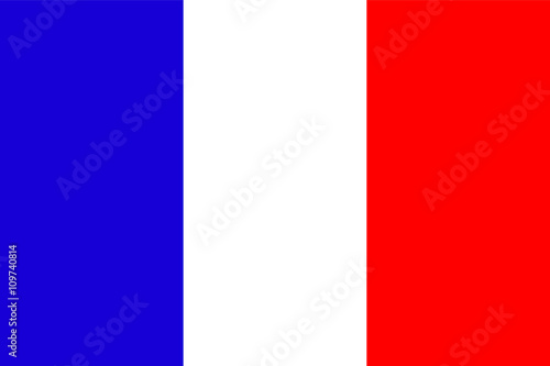 Official national flag of France background closeup