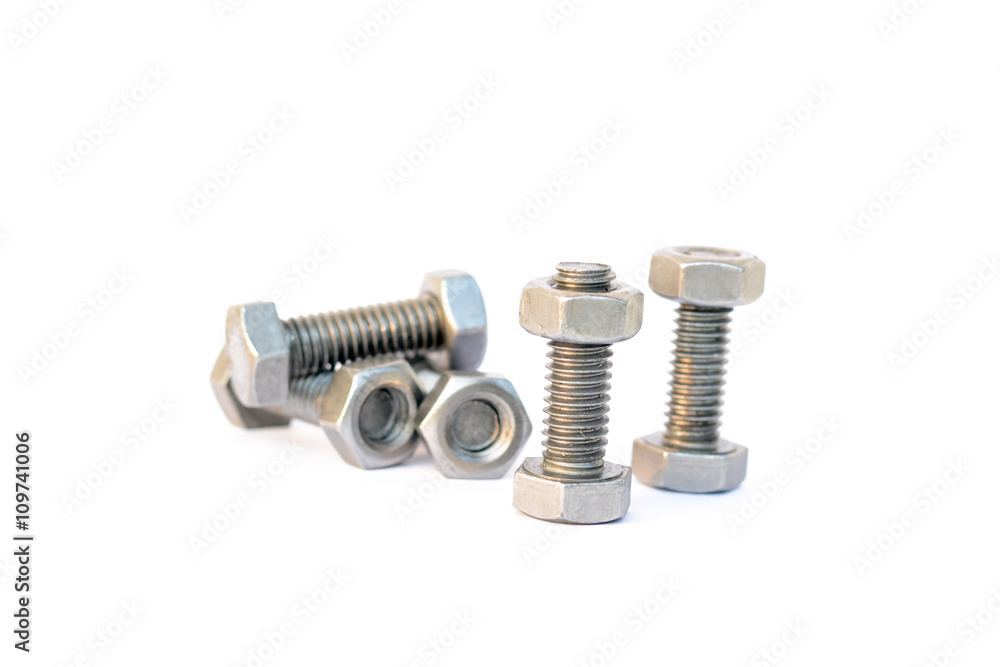 Nut white background Nut white background