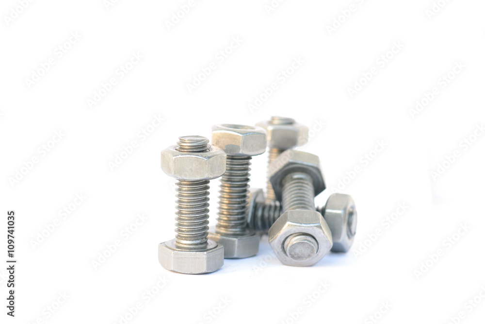 Nut white background Nut white background