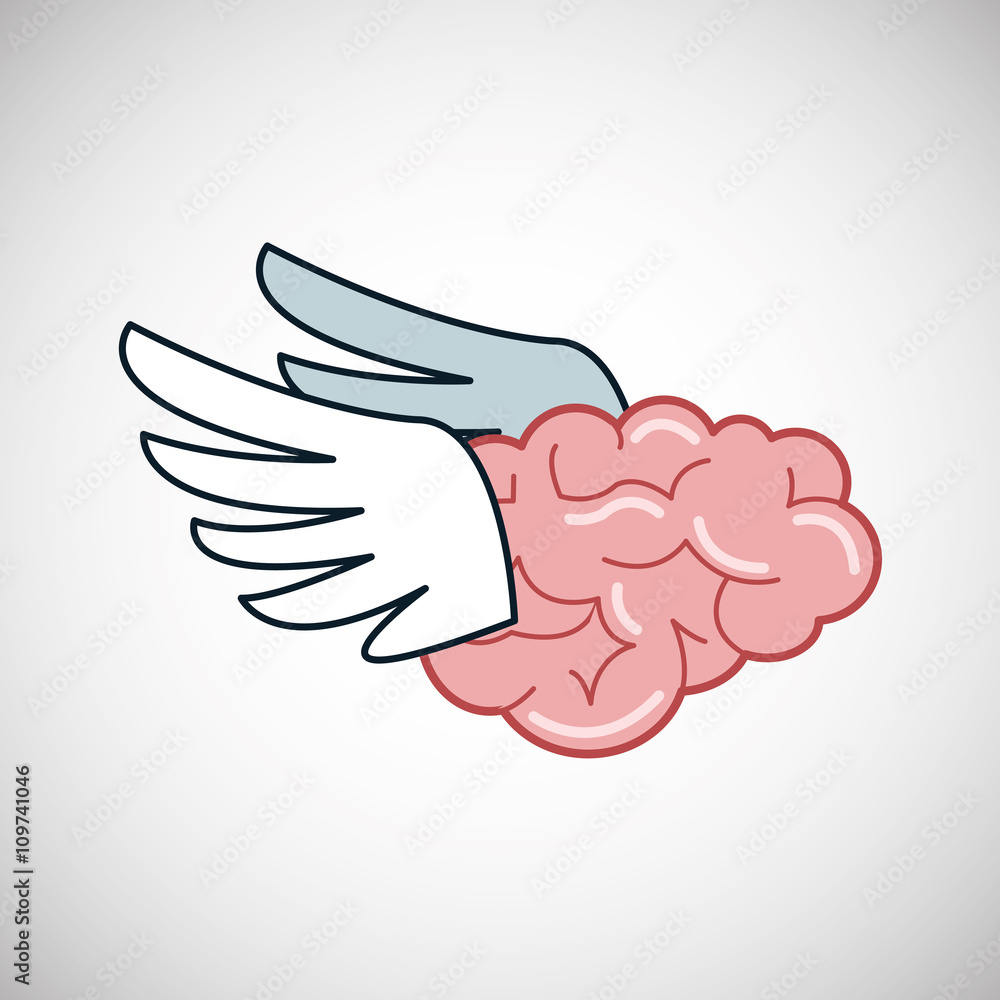 Creative design. Think concept. Mind icon Creative design. Think concept. Mind icon
