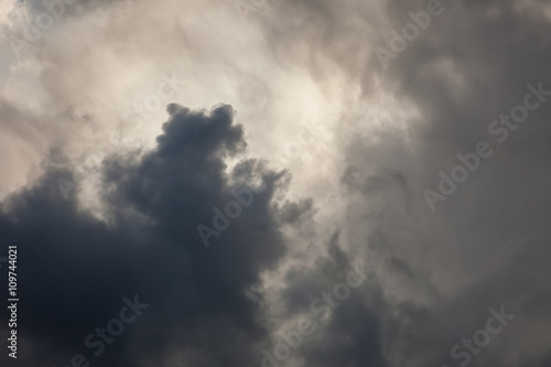 Natural background: dramatic stormy sky