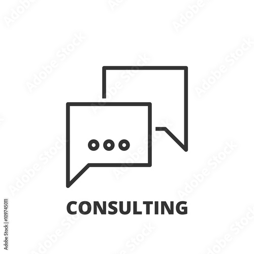 Line icon. consulting