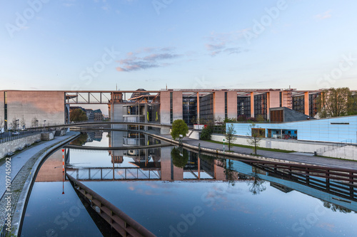 The Marie-Elisabeth-Lueders-Haus and skybridge in Berlin's gover photo