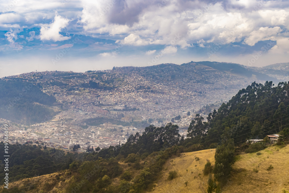 Mountains Landscape Quito Ecuador