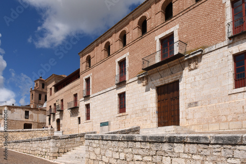 The Houses of the Treaty in Tordesillas, Valladolid province, Ca © curto