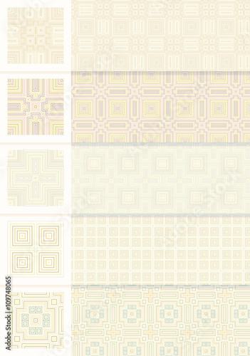 Seamless vintage geometric pattern.