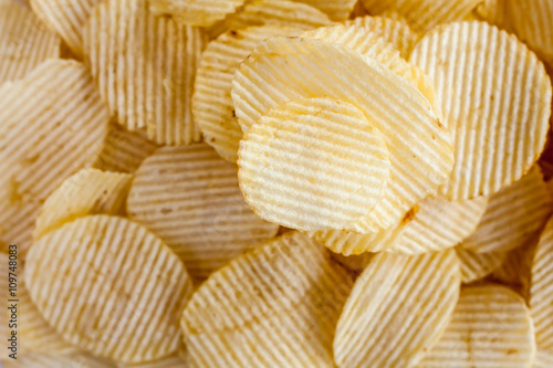 Potato chips background