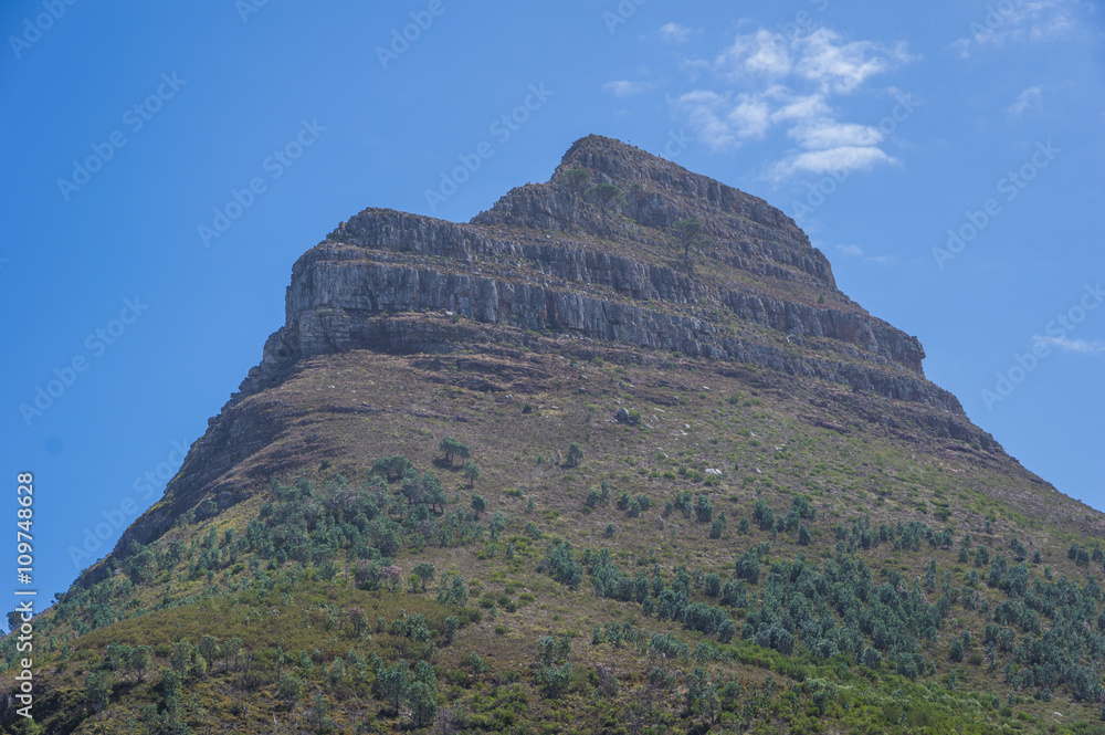 Lions Head Mountain is part of the Table Mountain Range in Cape Town South Africa