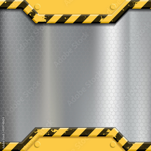Industrial metal background. Construction machinery. Stock vecto