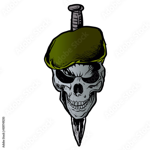 Skull Beret.
