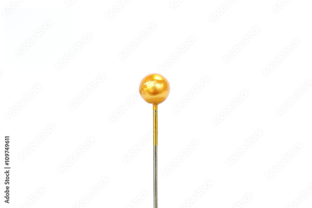 Yellow push pins Yellow push pins