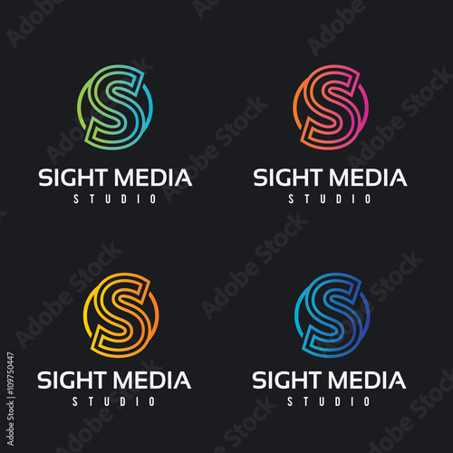 Business corporate letter S logo design vector. Colorful letter S logo vector template. Letter S logo for media and technology.