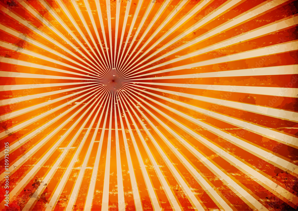 Obraz premium Grungy sun rays