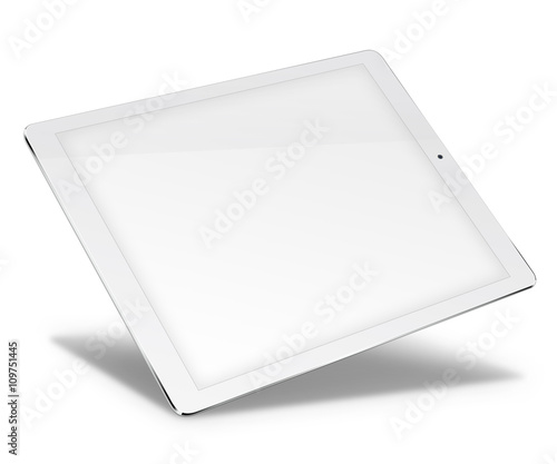 Tablet pc computer isolated on white background.