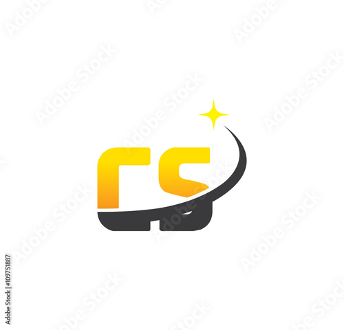 cs initial with swoosh and star