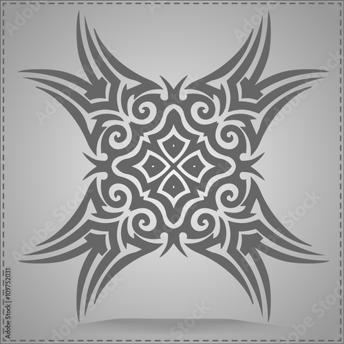 Monochrome pattern of Celtic culture. Logo, print on t-shirt, element for creating a seamless pattern.