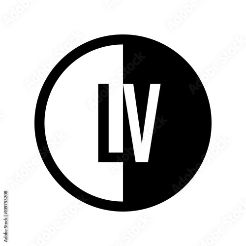 Free Download INITIAL CIRCLE HALF LOGO - GFXLoad