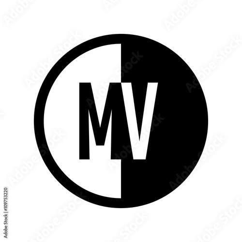 Free Download INITIAL CIRCLE HALF LOGO - GFXLoad