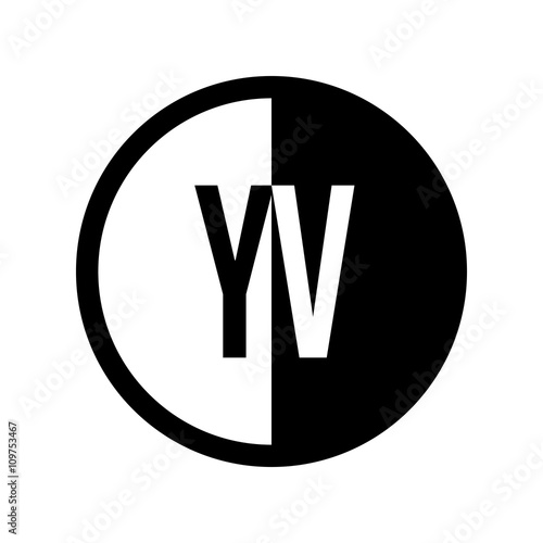 Free Download INITIAL CIRCLE HALF LOGO - GFXLoad