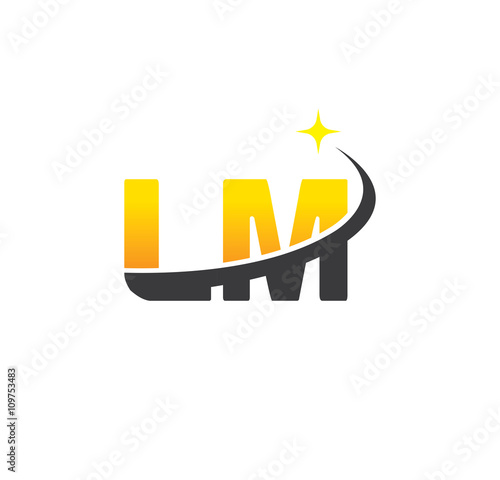 lm initial with swoosh and star