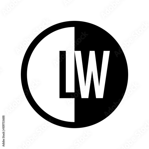Free Download INITIAL CIRCLE HALF LOGO - GFXLoad