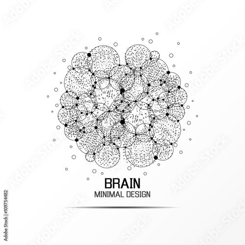 Abstract brain graphic
