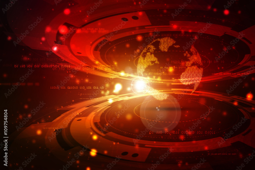 Obraz premium globe internet connecting