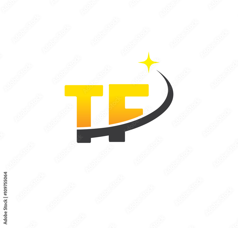 tf initial with swoosh and star tf initial with swoosh and star