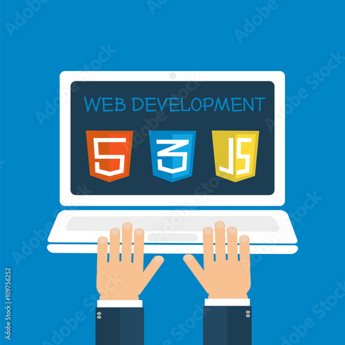 web development hands on laptop