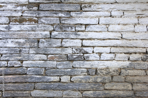 Grunge gray bricks texture wall and background