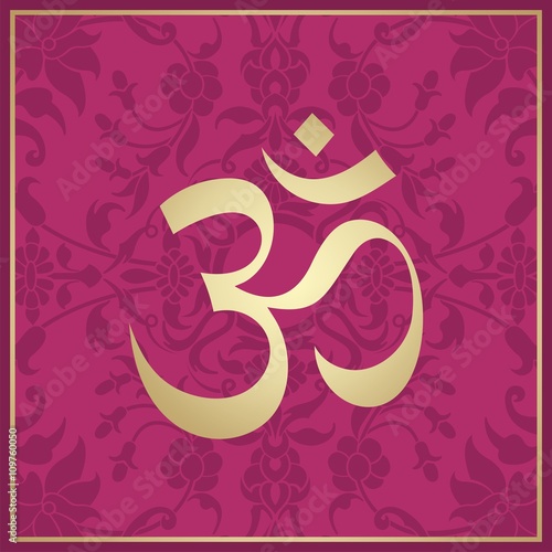 aum syllable, paisley design ,Hinduism, India