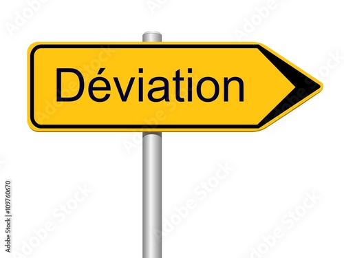 Panneau Déviation