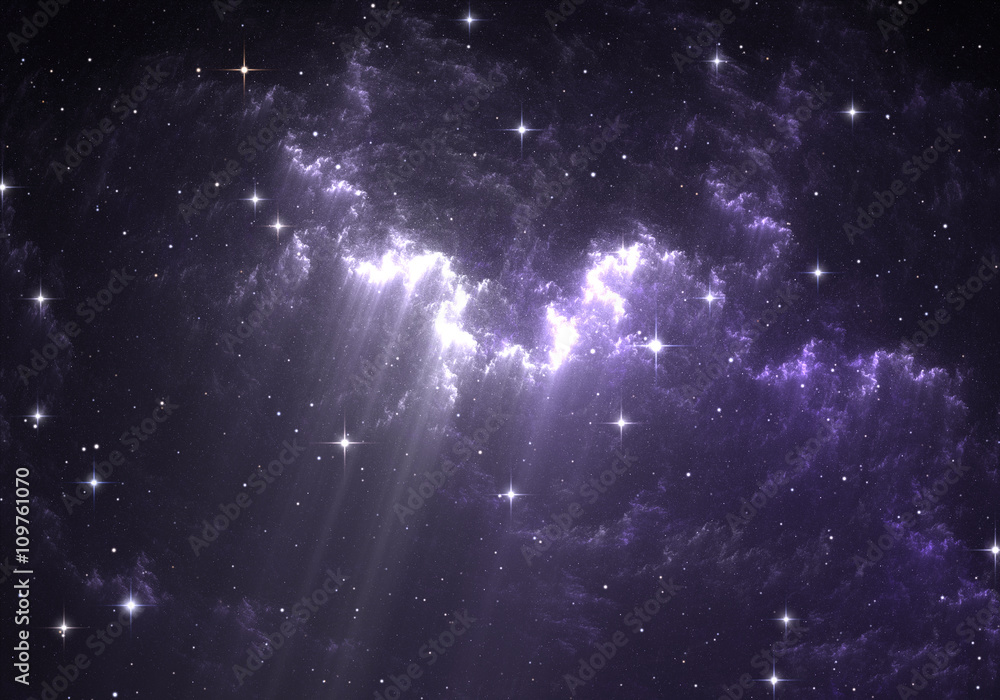 Obraz premium Giant glowing nebula