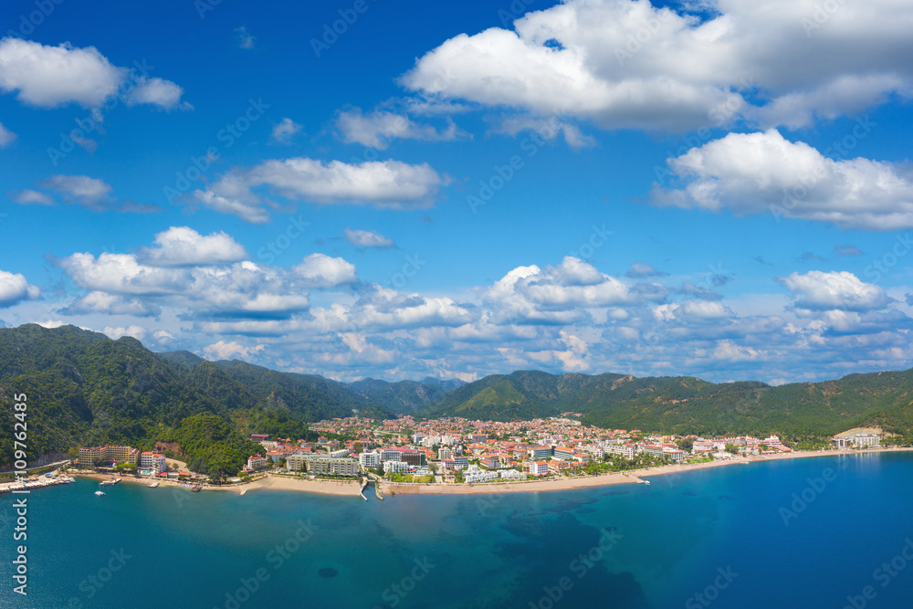 Aerial view of Icmeler, Turkey