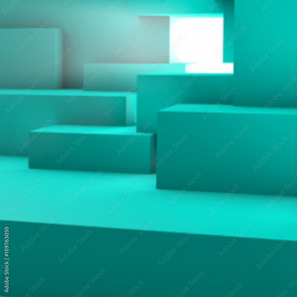 Abstract background with overlapping geometric cubes Abstract background with overlapping geometric cubes