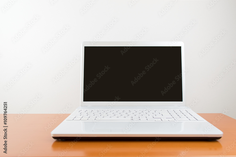 modern white laptop modern white laptop