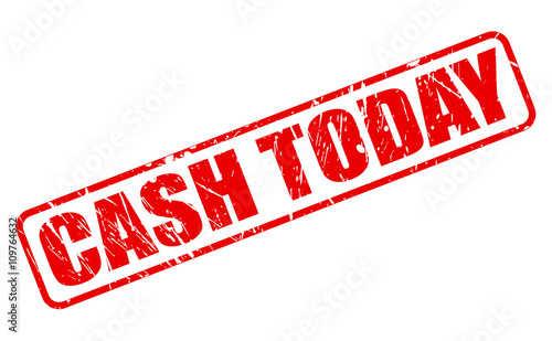 CASH TODAY red stamp text