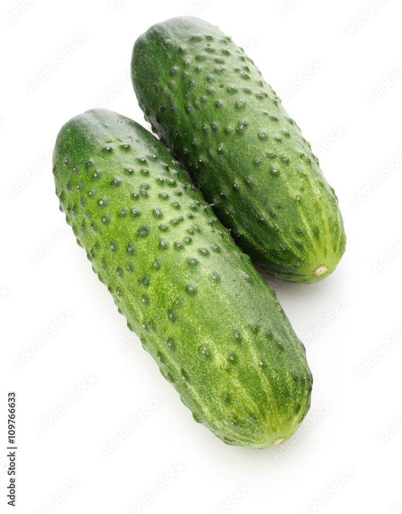 Cucumber vegetable isolated on white background cutout Cucumber vegetable isolated on white background cutout