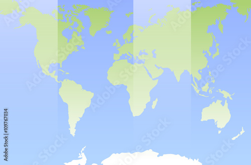 World map. Flat design