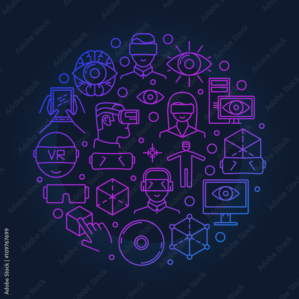 Bright VR round symbol Bright VR round symbol