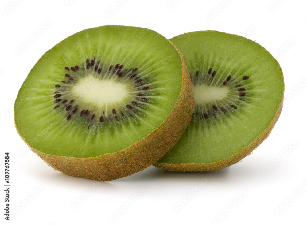 Sliced Kiwi fruit isolated on white background cutout Sliced Kiwi fruit isolated on white background cutout
