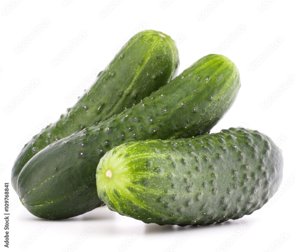 Cucumber vegetable isolated on white background cutout Cucumber vegetable isolated on white background cutout