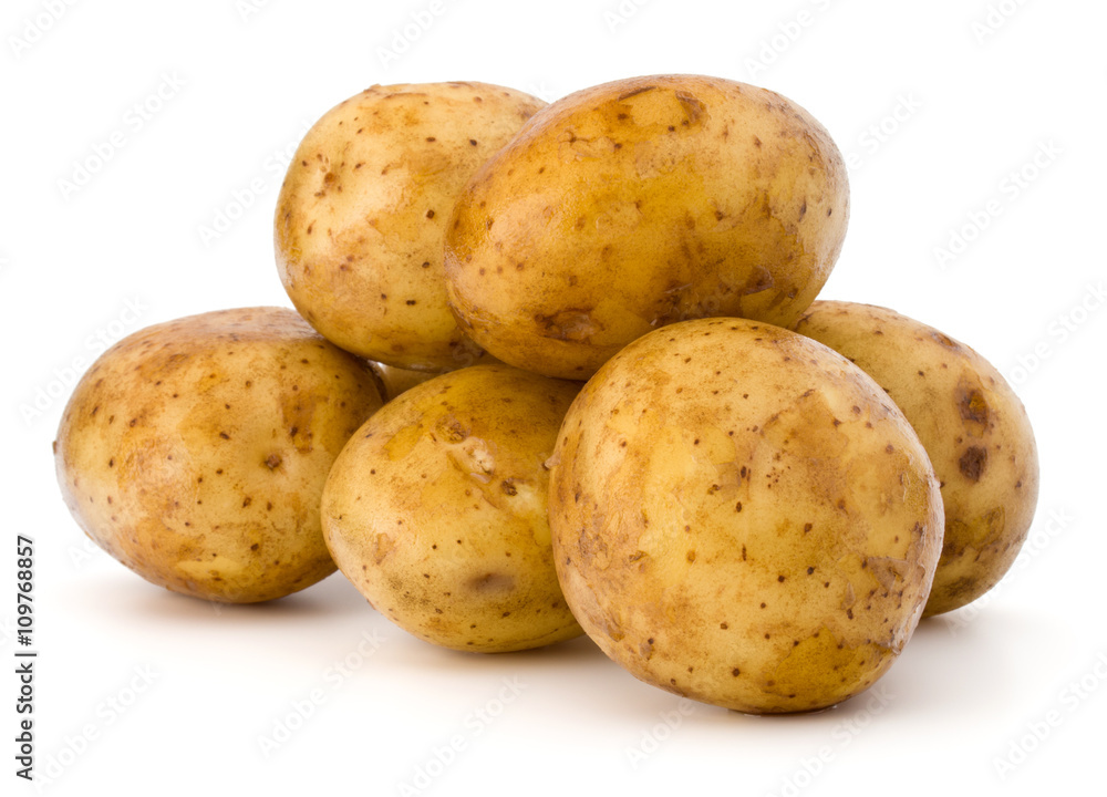 new potato tuber isolated on white background cutout new potato tuber isolated on white background cutout